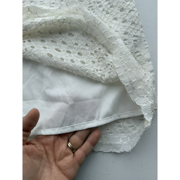 White‎ Eyelet Short Sleeve Spring Dress J. Crew 4 Cottagecore Coquette Event - Picture 6 of 9